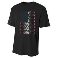 Mechanic USA Flag And Patriotic Mechanic Design Performance Sprint T-Shirt