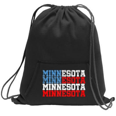 Minnesota Usa Flag Country Election 2024 Sweatshirt Cinch Pack Bag