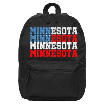 Minnesota Usa Flag Country Election 2024 16 in Basic Backpack