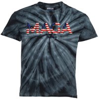 Maga Usa Flag Letters 4th Of July 2024 President Trump Kids Tie-Dye T-Shirt