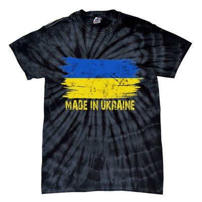 Made Ukraine Flag Ukrainian Proud In Ukraine Tie-Dye T-Shirt