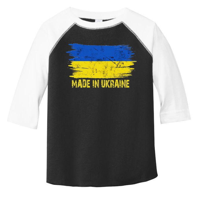 Made Ukraine Flag Ukrainian Proud In Ukraine Toddler Fine Jersey T-Shirt