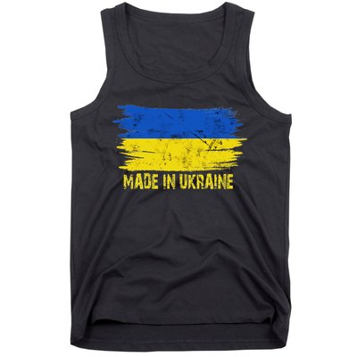 Made Ukraine Flag Ukrainian Proud In Ukraine Tank Top