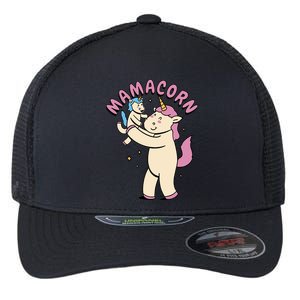 Mamacorn Unicorn Gift Flexfit Unipanel Trucker Cap