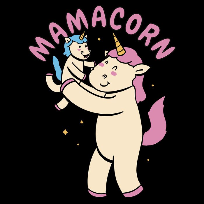 Mamacorn Unicorn Gift Drawstring Bag