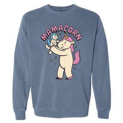 Mamacorn Unicorn Gift Garment-Dyed Sweatshirt