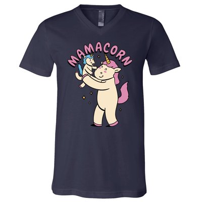 Mamacorn Unicorn Gift V-Neck T-Shirt