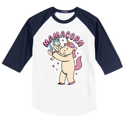 Mamacorn Unicorn Gift Baseball Sleeve Shirt