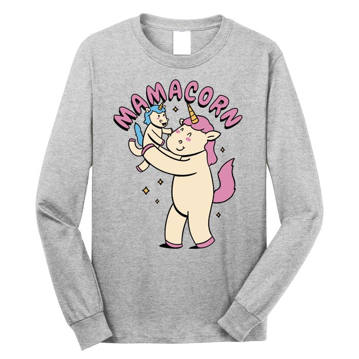 Mamacorn Unicorn Gift Long Sleeve Shirt