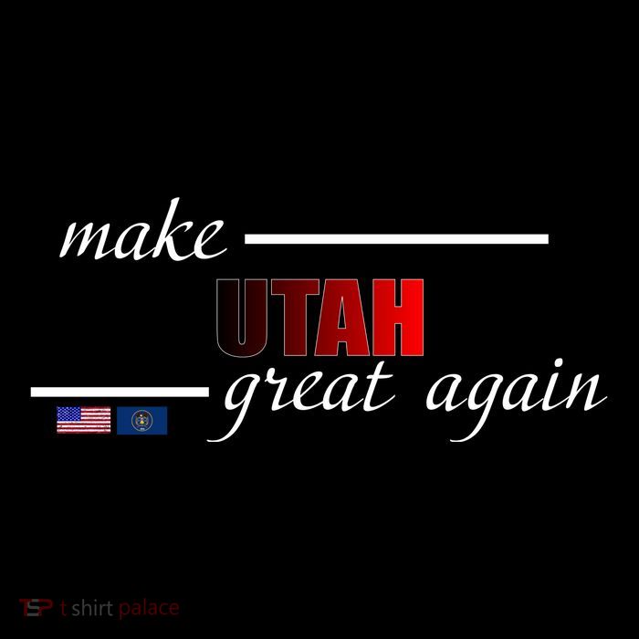 Make Utah Great Again Drawstring Bag