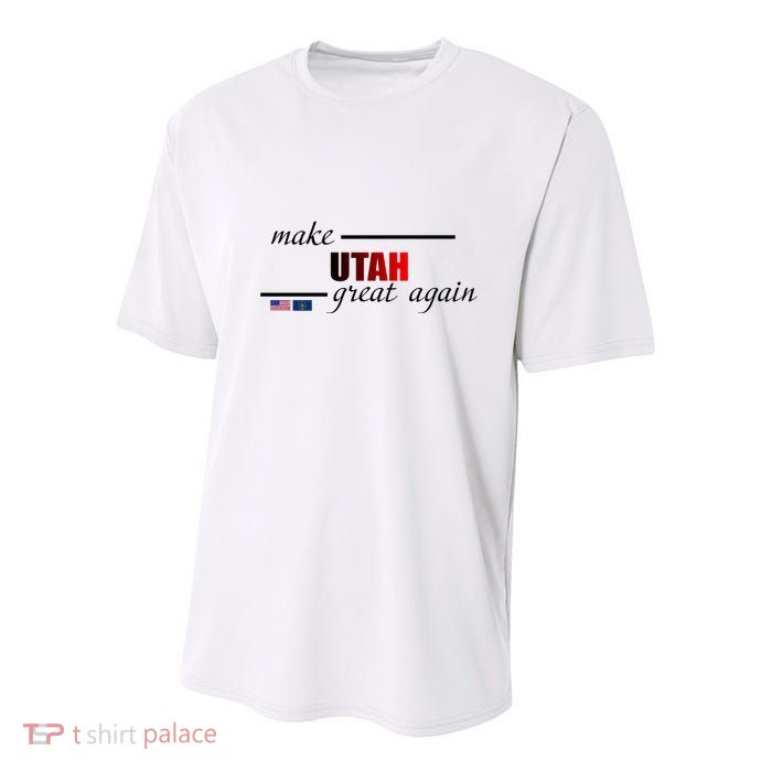 Make Utah Great Again Youth Performance Sprint T-Shirt