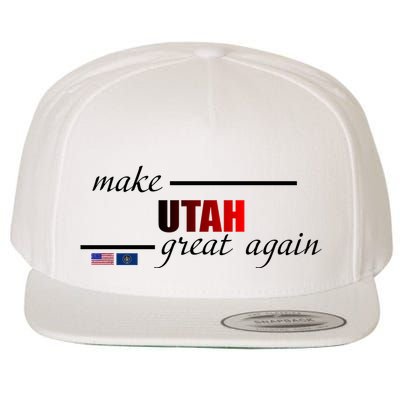 Make Utah Great Again Wool Snapback Cap
