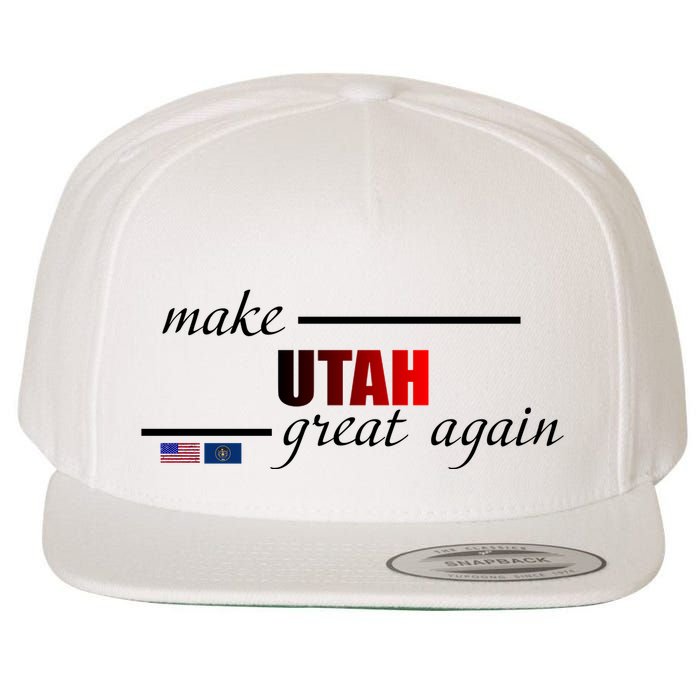 Make Utah Great Again Wool Snapback Cap