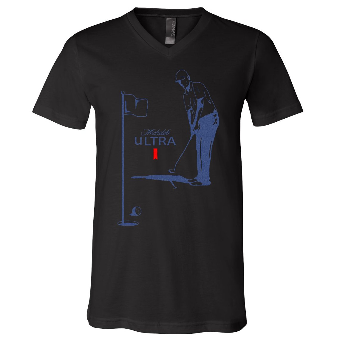 Michelob Ultra Golfing Dad  Beer Fatherhood V-Neck T-Shirt