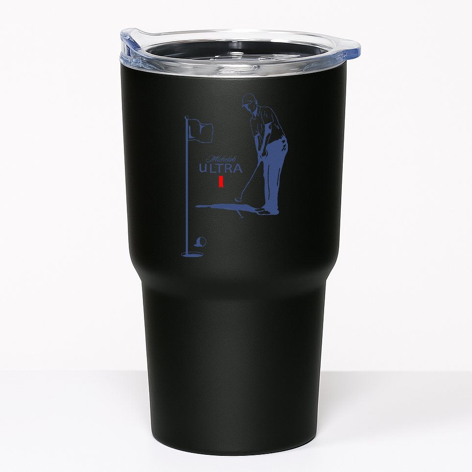 Michelob Ultra Golfing Dad  Beer Fatherhood Tumbler