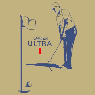 Michelob Ultra Golfing Dad  Beer Fatherhood T-Shirt