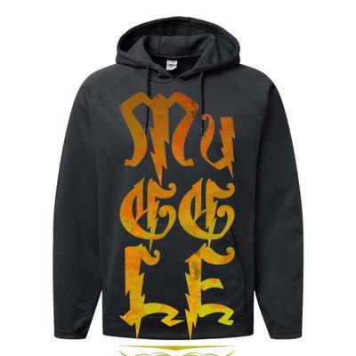 Muggle Distressed Logo Performance Fleece Hoodie