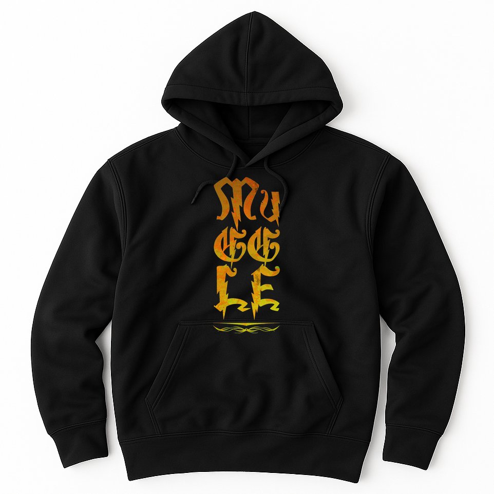Muggle Distressed Logo Hoodie