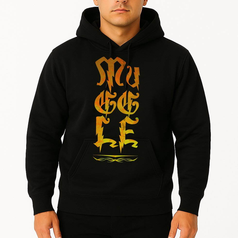Muggle Distressed Logo Hoodie