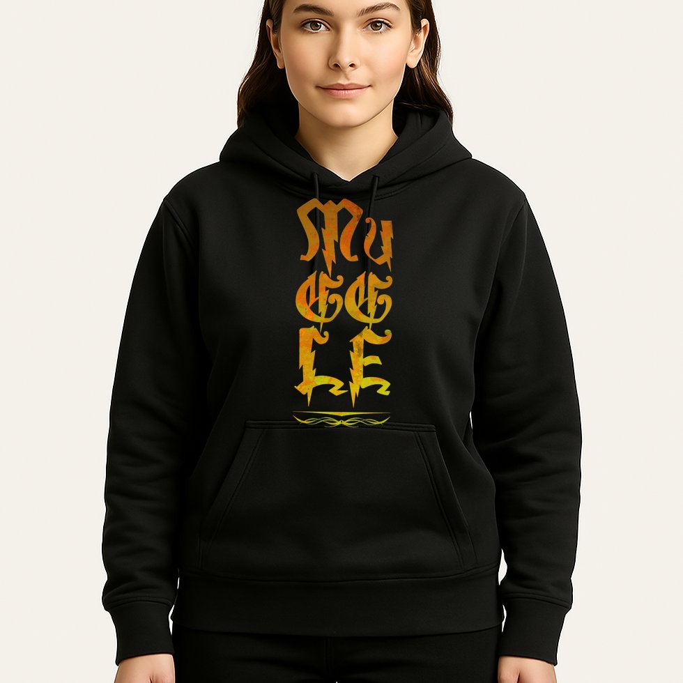 Muggle Distressed Logo Hoodie