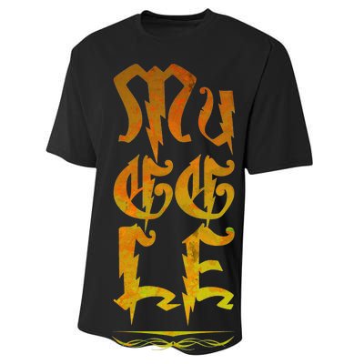 Muggle Distressed Logo Performance Sprint T-Shirt