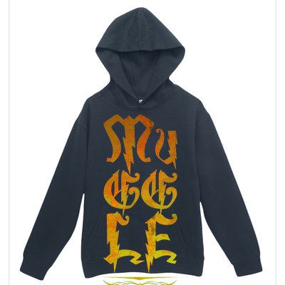 Muggle Distressed Logo Urban Pullover Hoodie