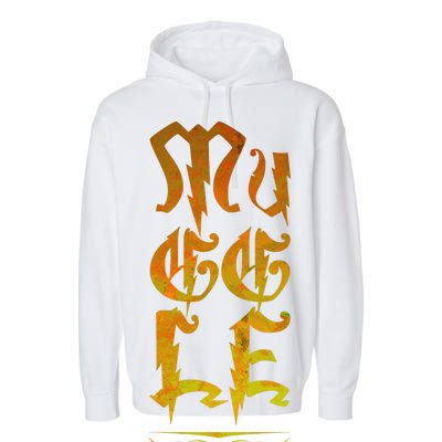 Muggle Distressed Logo Garment-Dyed Fleece Hoodie