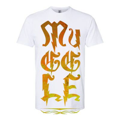 Muggle Distressed Logo Softstyle® CVC T-Shirt