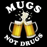 Mugs Not Drugs Funny St. Patrick's Day Beer Cooling Performance Crew T-Shirt