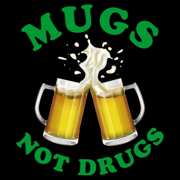 Mugs Not Drugs Funny St. Patrick's Day Beer Mug