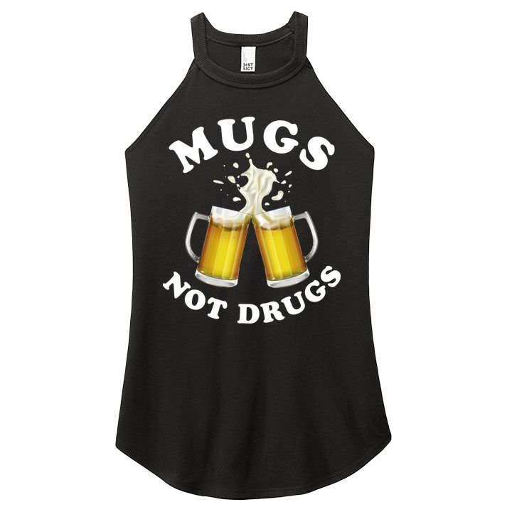 Mugs Not Drugs Funny St. Patrick's Day Beer Women's Perfect Tri Rocker Tank