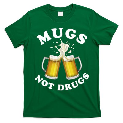 Mugs Not Drugs Funny St. Patrick's Day Beer T-Shirt