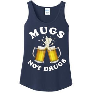 Mugs Not Drugs Funny St. Patrick's Day Beer Ladies Essential Tank