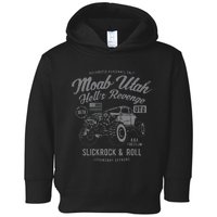 Moab Utah Hells Revenge 4x4 Vintage Distressed Style Design Toddler Hoodie