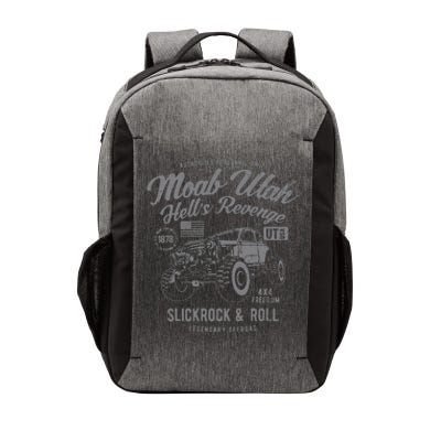 Moab Utah Hells Revenge 4x4 Vintage Distressed Style Design Vector Backpack