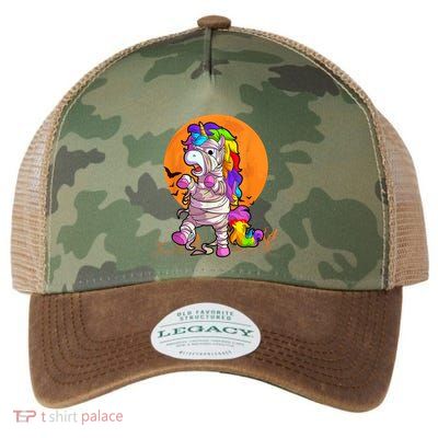 Mummy Unicorn Halloween Girls Unicorn Halloween Legacy Tie Dye Trucker Hat