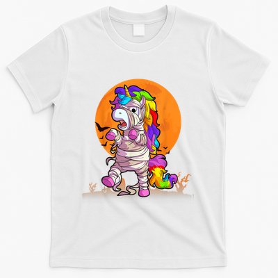 Mummy Unicorn Halloween Girls Unicorn Halloween T-Shirt