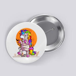 Mummy Unicorn Halloween Girls Unicorn Halloween Button