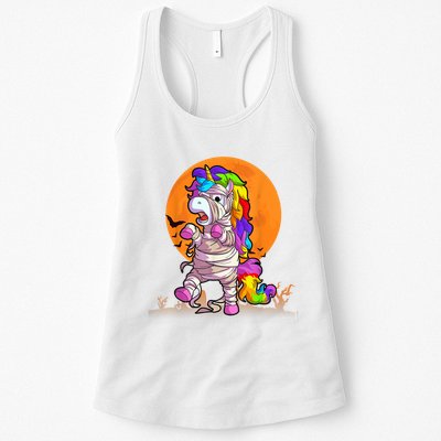 Mummy Unicorn Halloween Girls Unicorn Halloween Womens Tank Top