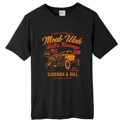 Moab Utah Hells Revenge 4x4 Vintage Distressed Style Design Tall Fusion ChromaSoft Performance T-Shirt