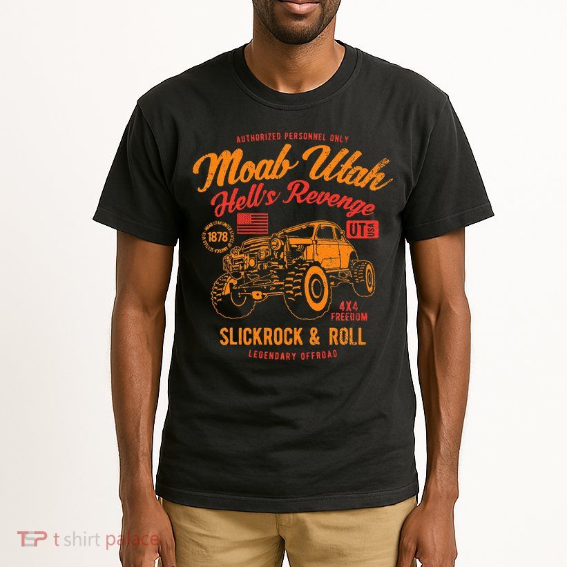 Moab Utah Hells Revenge 4x4 Vintage Tall T-Shirt