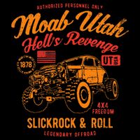 Moab Utah Hells Revenge 4x4 Vintage Backpack