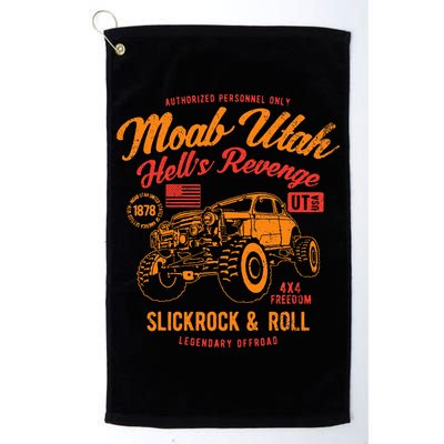 Moab Utah Hells Revenge 4x4 Vintage Golf Towel