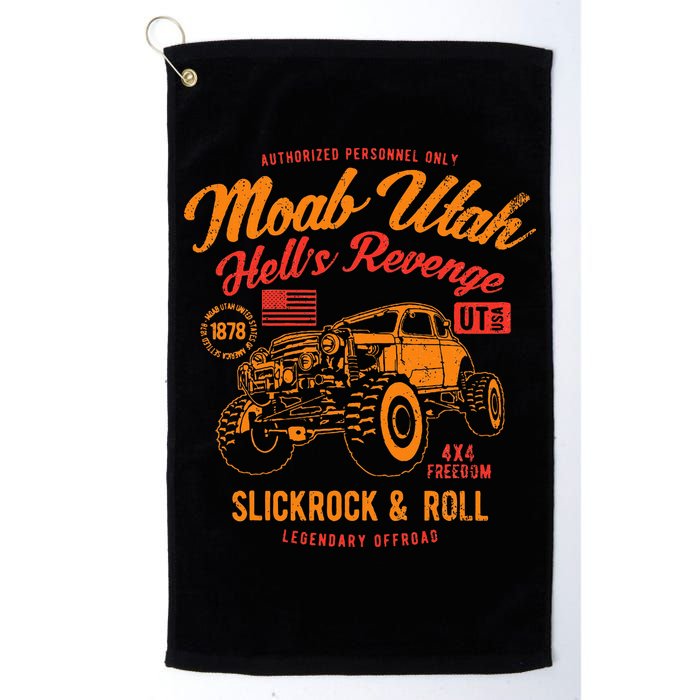 Moab Utah Hells Revenge 4x4 Vintage Golf Towel