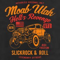 Moab Utah Hells Revenge 4x4 Vintage Golf Towel