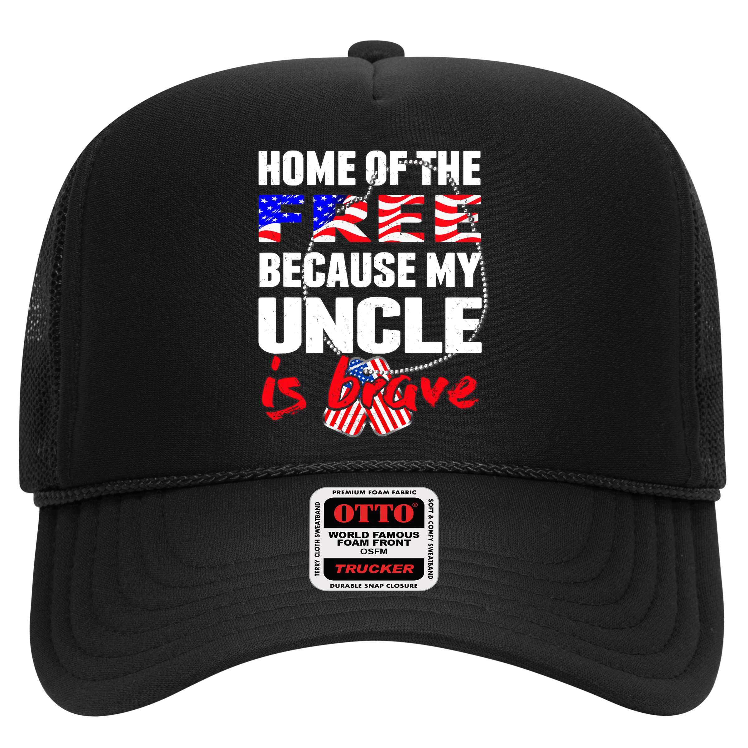 My Uncle Is Brave Home Of The Free - Proud Army Niece Nephew Hat