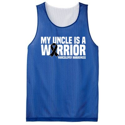 My Uncle Is A Warrior Sleep Disorder Narcolepsy Awareness Great Gift Mesh Reversible Basketball Jersey Tank