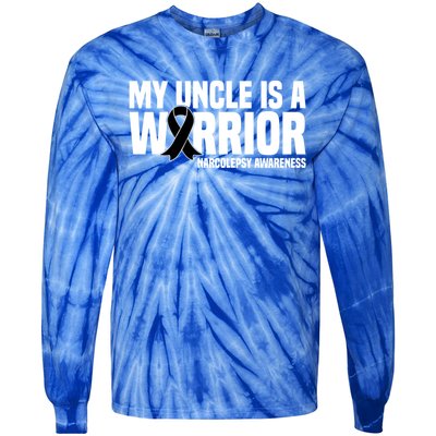 My Uncle Is A Warrior Sleep Disorder Narcolepsy Awareness Great Gift Tie-Dye Long Sleeve Shirt