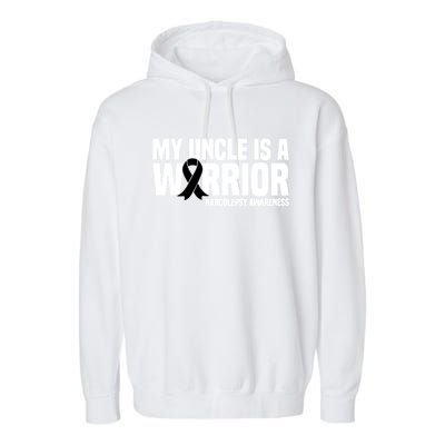 My Uncle Is A Warrior Sleep Disorder Narcolepsy Awareness Great Gift Garment-Dyed Fleece Hoodie