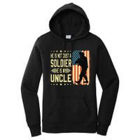 My Uncle Is A Soldier Hero Proud Army Nephew Niece Military Women's Pullover Hoodie